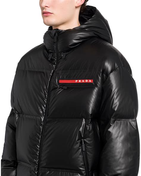 prada jacket mens black|Prada winter jackets men's.